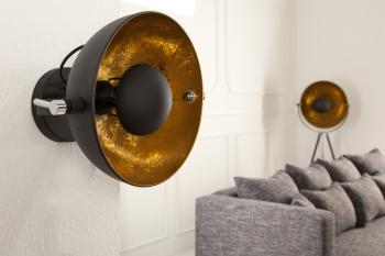 Studio wandlamp 40cm zwart/goud